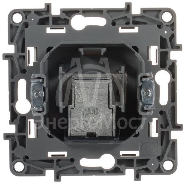 Розетка телевизионная проходная TV СП Etika 14дБ 5-862МГц механизм бел. Leg 672263