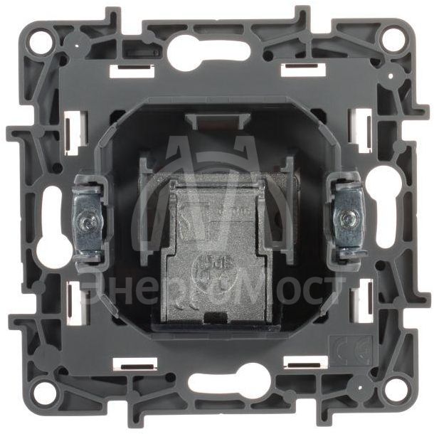 Розетка телевизионная проходная TV СП Etika 14дБ 5-862МГц механизм бел. Leg 672263