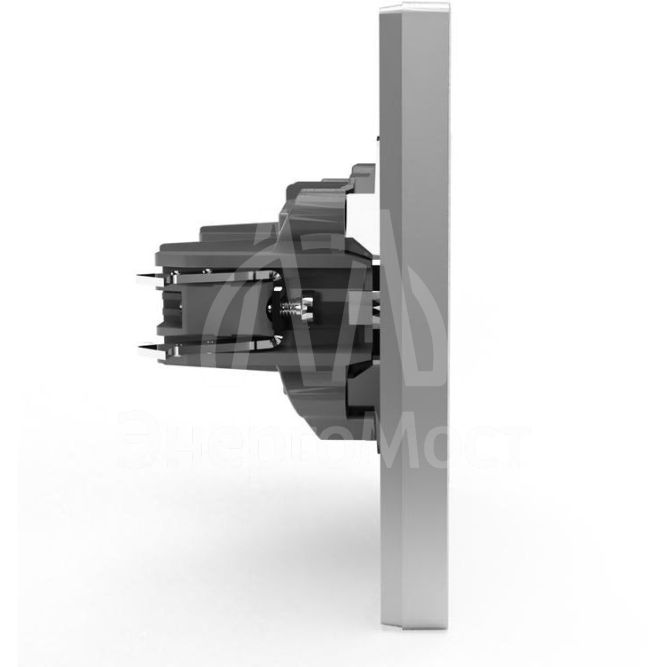 Розетка 1-м СП Pixel 16А IP20 без заземл. в сборе алюм. TOKOV ELECTRIC TKE-PX-R1F-C03