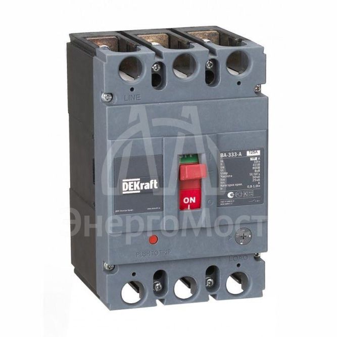 Выключатель автоматический 3п 125А диапазон уставок 100А...125А 50кА ВА-333 SchE 21135DEK