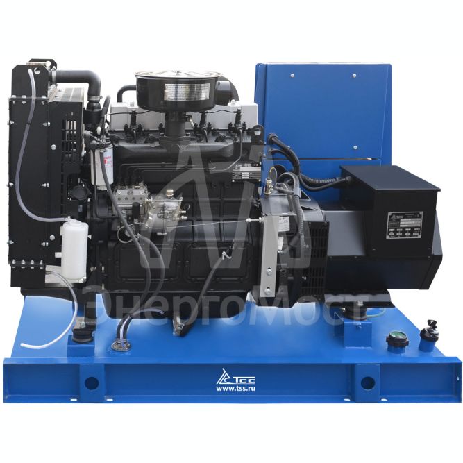 Дизельный генератор ТСС ЭД-24-Т400 в погодозащитном кожухе на прицепе