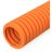 Труба гофрированная ПВХ легкая d20мм с протяжкой 350 Н оранж. (уп.100м) Промрукав PR01.0131
