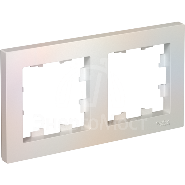 Рамка 2-м AtlasDesign универс. жемчуг SchE ATN000402