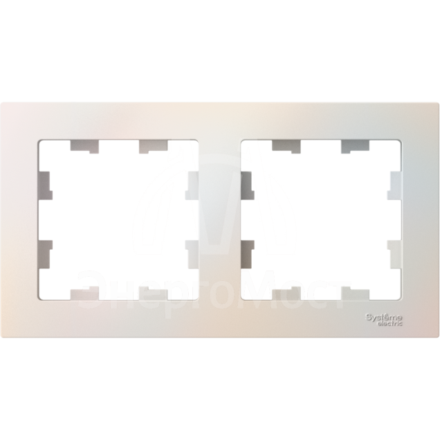 Рамка 2-м AtlasDesign универс. жемчуг SchE ATN000402