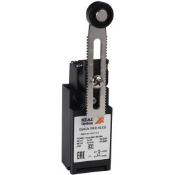 Выключатель концевой OptiLiS D4N-412G рычаг регулируемый с роликом пластик. EN 50047 XCKN2145P20 КЭАЗ 365310