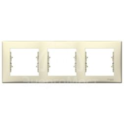 Рамка 3-м Sedna горизонт. беж. SchE SDN5800547