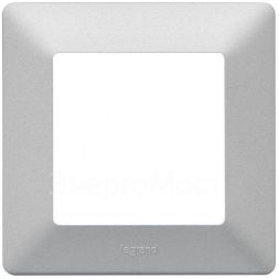 Рамка 1-м Valena Life универсальная алюм. Leg 754137