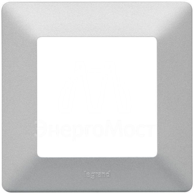 Рамка 1-м Valena Life универсальная алюм. Leg 754137