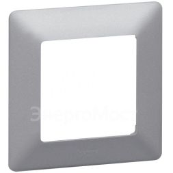 Рамка 1-м Valena Life универсальная алюм. Leg 754137