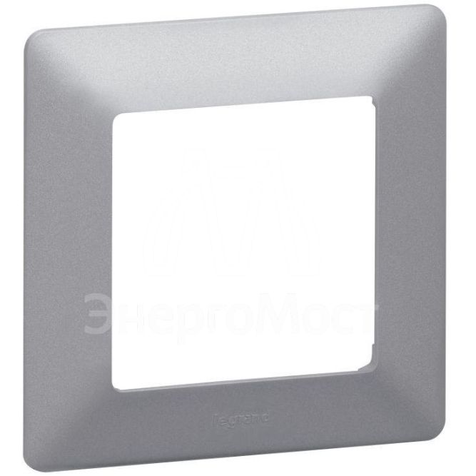 Рамка 1-м Valena Life универсальная алюм. Leg 754137