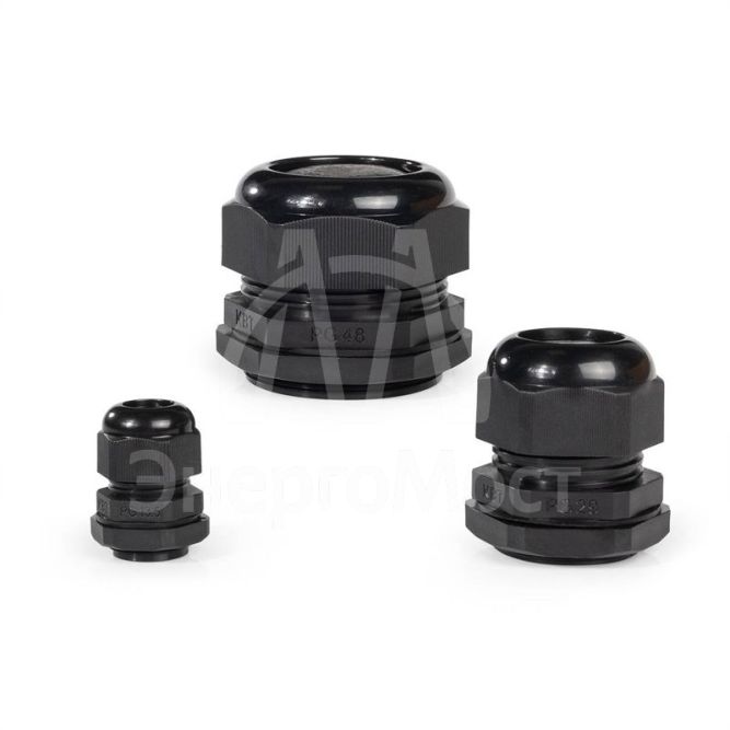 Ввод кабельный пластиковый PG 11 (5-10 мм) черн. (уп.100шт) Fortisflex 88641