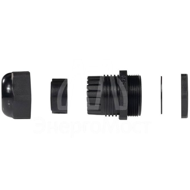 Ввод кабельный пластиковый PG 11 (5-10 мм) черн. (уп.100шт) Fortisflex 88641