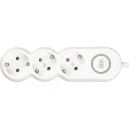 Удлинитель 3х1.5м с заземл. 16А 250В У03В UNO 2P+PE 3х1.5кв.мм IEK WYP53-16-03-D15-ZK