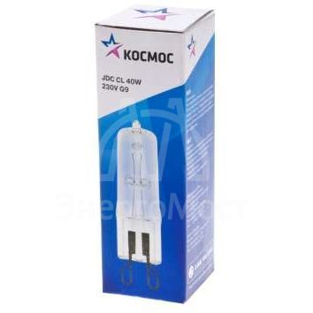 Лампа галогенная JDC 40Вт капсула G9 3000К 240В CL КОСМОС LKsmJDC220VCL40W