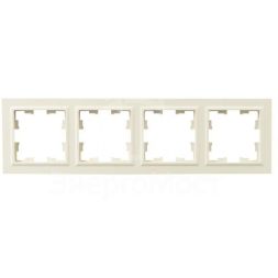Рамка 4-м BRITE РУ-4-БрКр беж. IEK BR-M42-K10