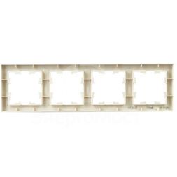 Рамка 4-м BRITE РУ-4-БрКр беж. IEK BR-M42-K10