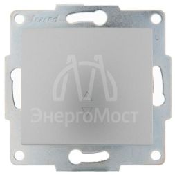 Механизм выключателя проходного 1-кл. 1п СП Karina 10А IP20 мат. серебр. LEZARD 707-4388-105