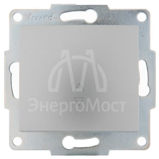Механизм выключателя проходного 1-кл. 1п СП Karina 10А IP20 мат. серебр. LEZARD 707-4388-105