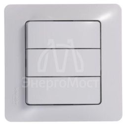 Механизм выключателя 3-кл. СП Glossa 10А IP20 (сх. 1+1+1) 10AX бел. SchE GSL000131