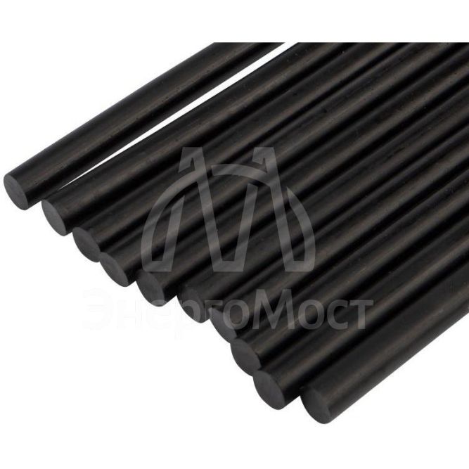 Стержень клеевой d11.3мм L270мм черн. (уп.10 шт) Rexant 09-1271