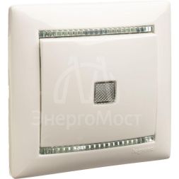 Механизм выключателя 1-кл. СП Valena 10А IP31 250В с зел. индикацией бел. Leg 774410