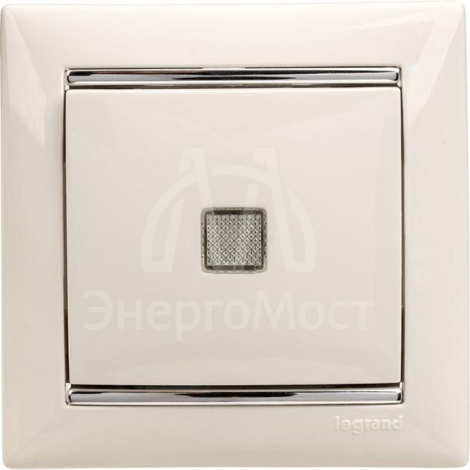 Механизм выключателя 1-кл. СП Valena 10А IP31 250В с зел. индикацией бел. Leg 774410