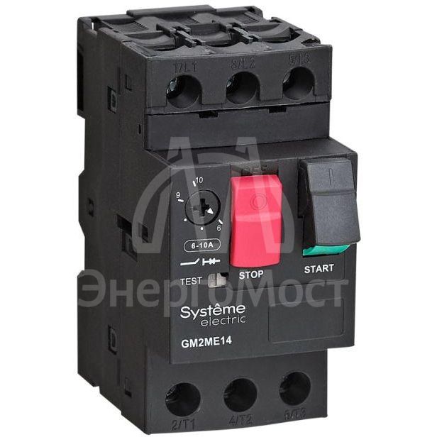 Выключатель автоматический защиты электродвигателя GM2ME 20-25А комбинир. расцеп. кнопка упр. SE GM2ME22