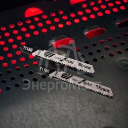 Пилка для электролобзика по металлу T118B 76мм 12 зубьев на дюйм 3-6мм (уп.2шт) Kranz KR-92-0313