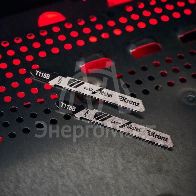 Пилка для электролобзика по металлу T118B 76мм 12 зубьев на дюйм 3-6мм (уп.2шт) Kranz KR-92-0313