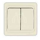 Выключатель 2-кл. СП Валери 10А IP20 сл. кость UNIVersal Б-В0023