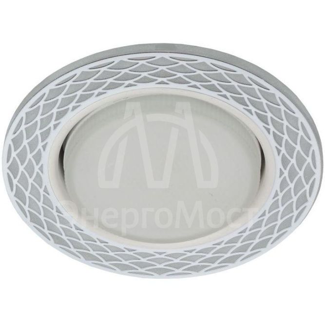 Светильник светодиодный DK LD37 WH/WH GX53 точечный; декор со светодиодной подсветкой бел./бел. ЭРА Б0037384