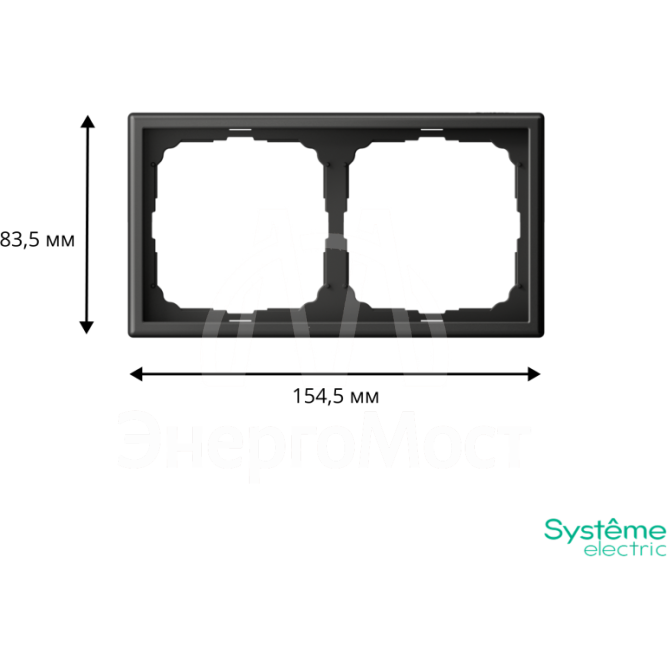 Рамка 2-м ArtGallery универс. базальт SE GAL001402