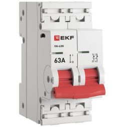 Выключатель нагрузки 2п 63А ВН-63N PROxima EKF S63263
