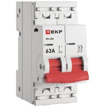 Выключатель нагрузки 2п 63А ВН-63N PROxima EKF S63263