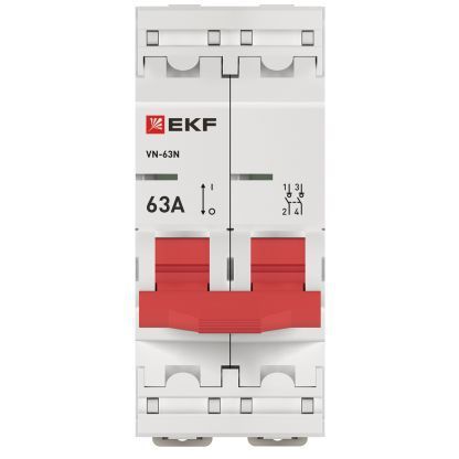 Выключатель нагрузки 2п 63А ВН-63N PROxima EKF S63263