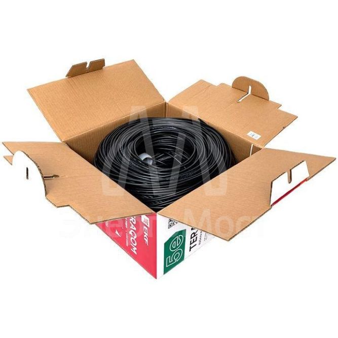 Кабель витая пара F/UTP кат.5e 4 пары solid внешний оболочка LDPE черн. TERACOM EKF TRC-5EFTP-04PE-BK-OUT3