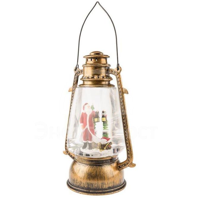 Фонарь декоративный с эффектом снегопада и подсветкой &amp;quot;Санта Клаус&amp;quot; тепл. бел. NEON-NIGHT 501-066