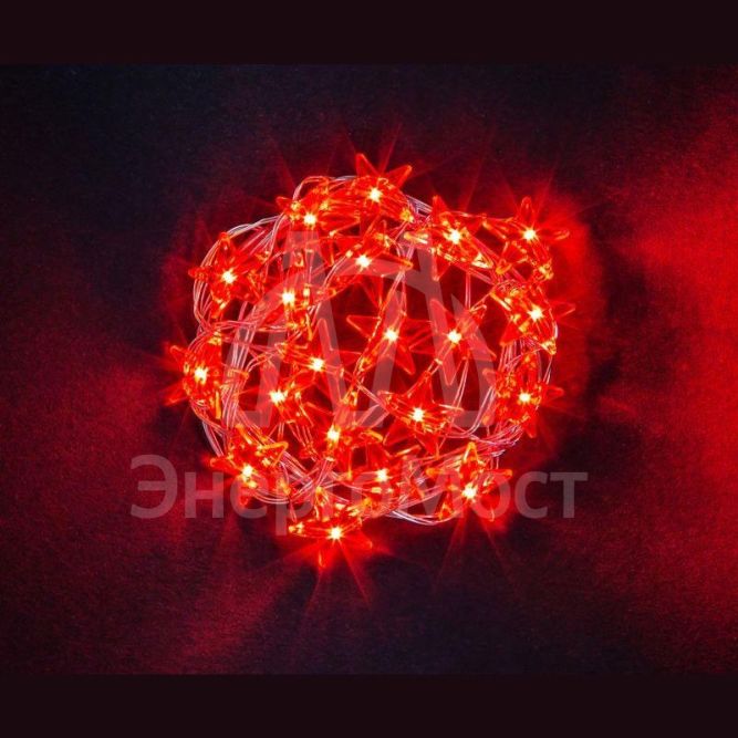 Гирлянда 14 051 NGF-DM003-20R-2AA-красные звездочки Navigator 14051