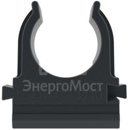 Держатель для труб (клипса) d16мм с защелкой черн. DKC 51016N