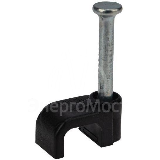 Крепеж кабеля плоский 6х4мм черн. (уп.50шт) Rexant 07-4206-1