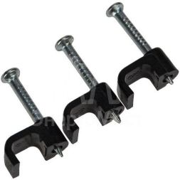 Крепеж кабеля плоский 6х4мм черн. (уп.50шт) Rexant 07-4206-1