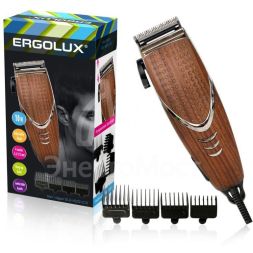 Машинка для стрижки волос ELX-HC02-C10 10Вт 220-240В корич. дерево Ergolux 13961