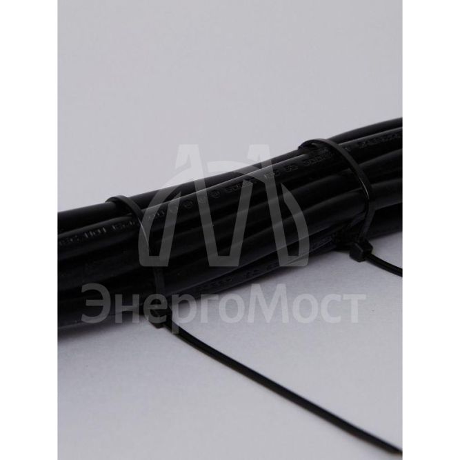 Хомут кабельный 2.5х200 нейл. черн. (уп.100шт) IEK UHH32-D025-200-100
