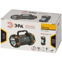 Фонарь-прожектор светодиодный аккумуляторный PA-808 "Практик" 15Вт рабочий многофункциональный Li 5400мАч IP54 Эра Б0058231