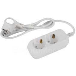 Удлинитель электрический UDL-10-215-E Greenline 2 розетки с заземлением 1.5м ПВС 3х0.75кв.мм Эра Б0064978