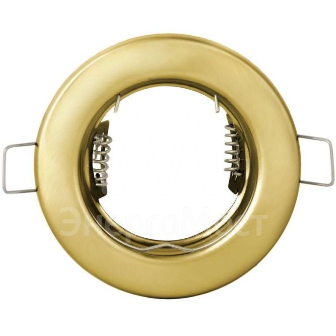 Светильник встраиваемый под лампу MR16 золото IEK LUVB0-GU05-1-K22