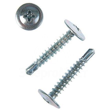 Саморез для тонкого метал. листа со сверлом 4.2х25 (уп.12шт) пакет Tech-Krep 102400