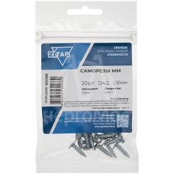 Саморез для тонкого метал. листа 4.2х16 (уп.20шт) пакет Tech-Krep 102388