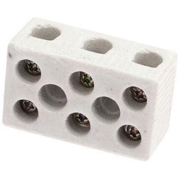 Клемма керамическая винтовая 10кв.мм 3 пары контактов с крепежным отверстием (уп.84шт) Rexant 07-6226