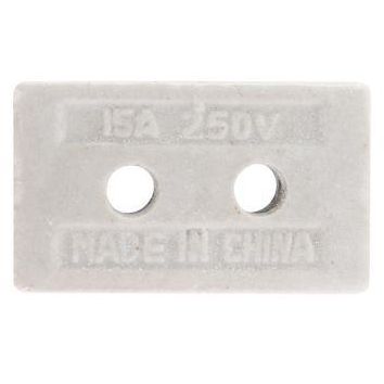 Клемма керамическая винтовая 10кв.мм 3 пары контактов с крепежным отверстием (уп.84шт) Rexant 07-6226